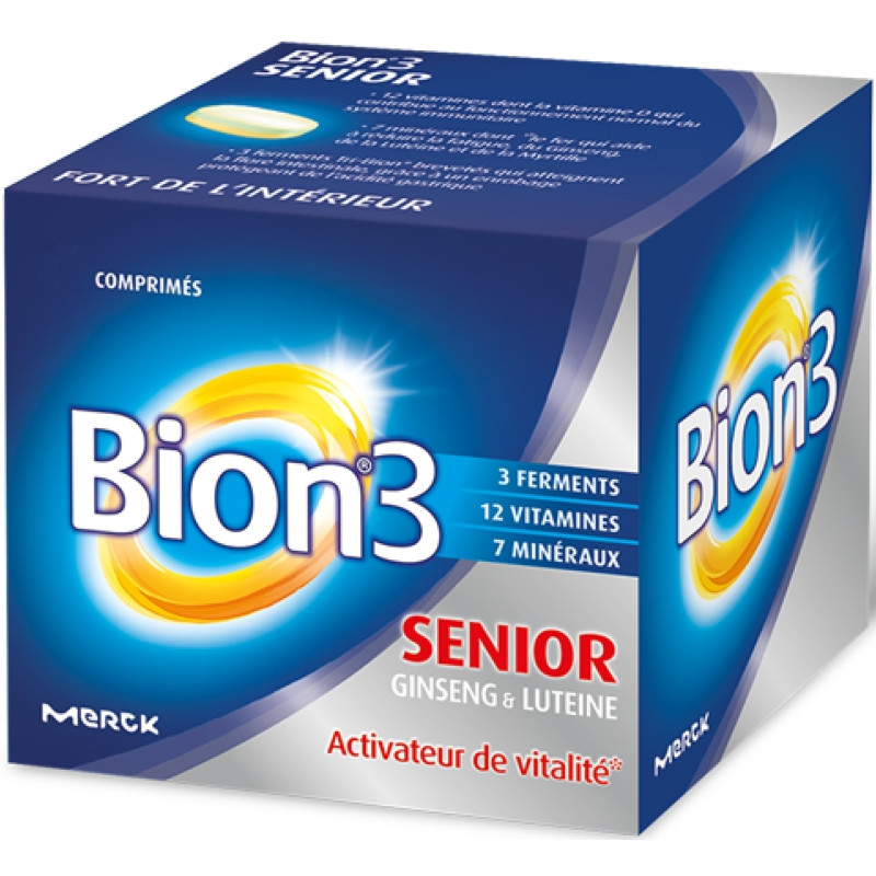 Bion 3 Seniors Activateur de Vitalité 30 Comprimes Bion 3 Seniors Activateur de Vitalité 30 Comprimes