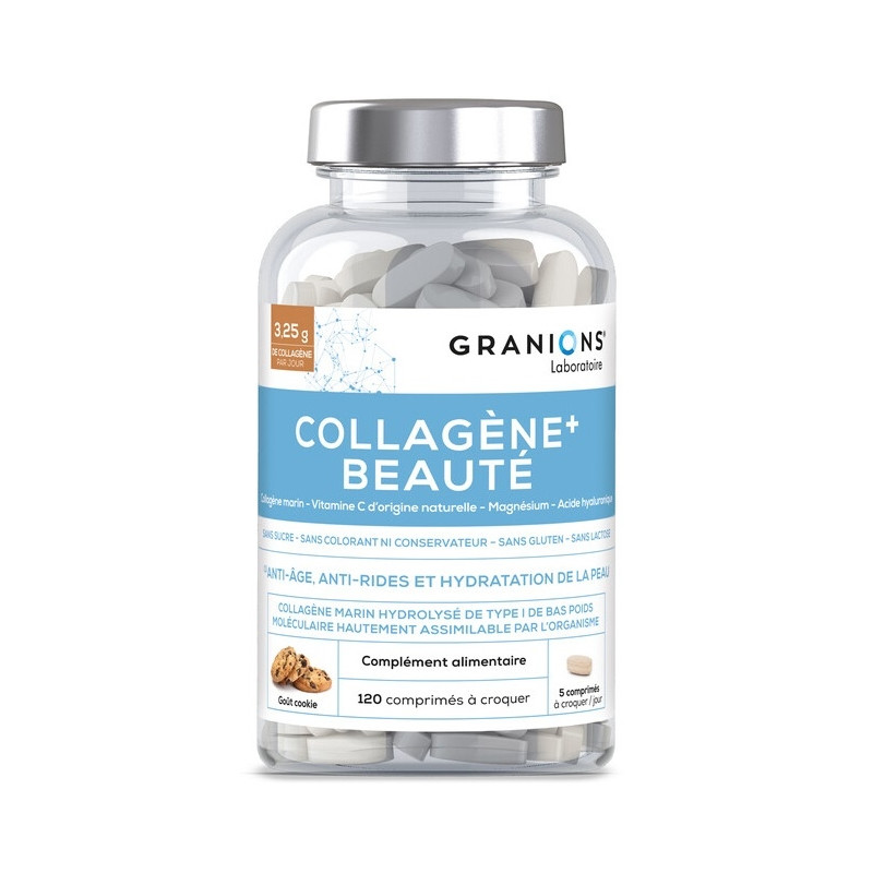 Granions Collagène+ Beauté 120 Comprimé à croquer Cerise Granions Collagène+ Beauté 120 Comprimé à croquer Cerise