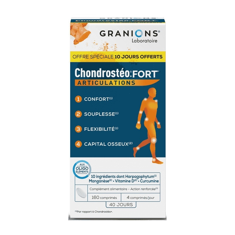 Granions Chondrostéo+ Fort 160 comprimés Granions Chondrostéo+ Fort 160 comprimés