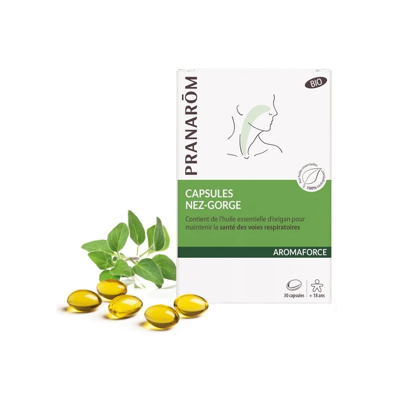 Pranarôm Aromaforce Capsules Nez-Gorge Bio X30 Pranarôm Aromaforce Capsules Nez-Gorge Bio X30