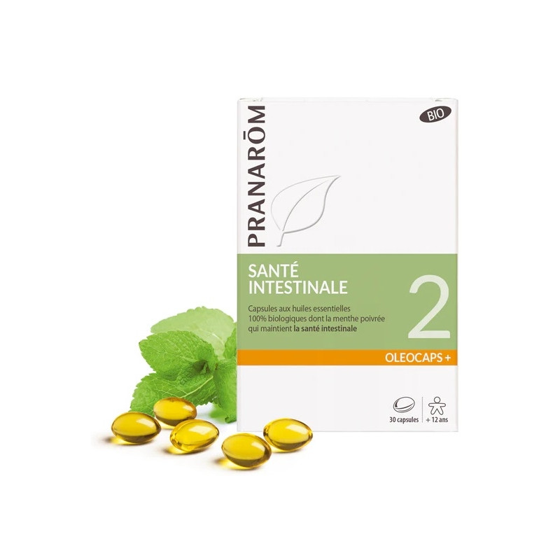 Pranarôm Oleocaps+ 2 Santé Intestinale Bio X30 Capsules Pranarôm Oleocaps+ 2 Santé Intestinale Bio X30 Capsules