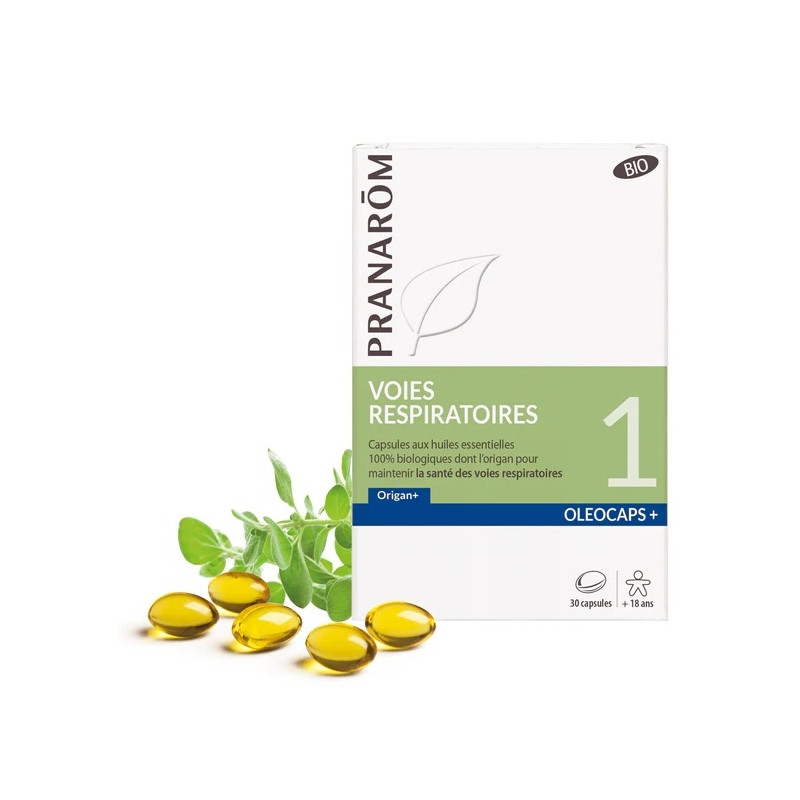 Pranarôm Oleocaps+ 1 Voies Respiratoires Bio X30 Capsules Pranarôm Oleocaps+ 1 Voies Respiratoires Bio X30 Capsules