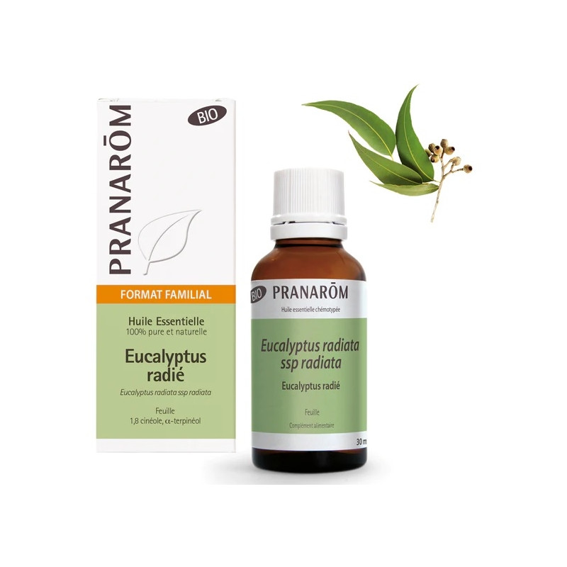 Pranarôm Huile essentielle Eucalyptus Radié Bio 30ml Pranarôm Huile essentielle Eucalyptus Radié Bio 30ml