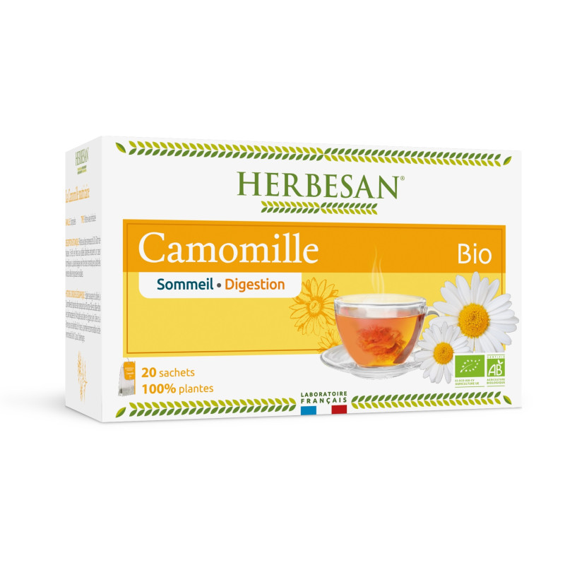 Herbesan Infusion Camomille Bio 20 Sachets Herbesan Infusion Camomille Bio 20 Sachets
