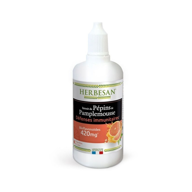 Herbesan Extrait de Pépins de Pamplemousse 100ml Herbesan Extrait de Pépins de Pamplemousse 100ml