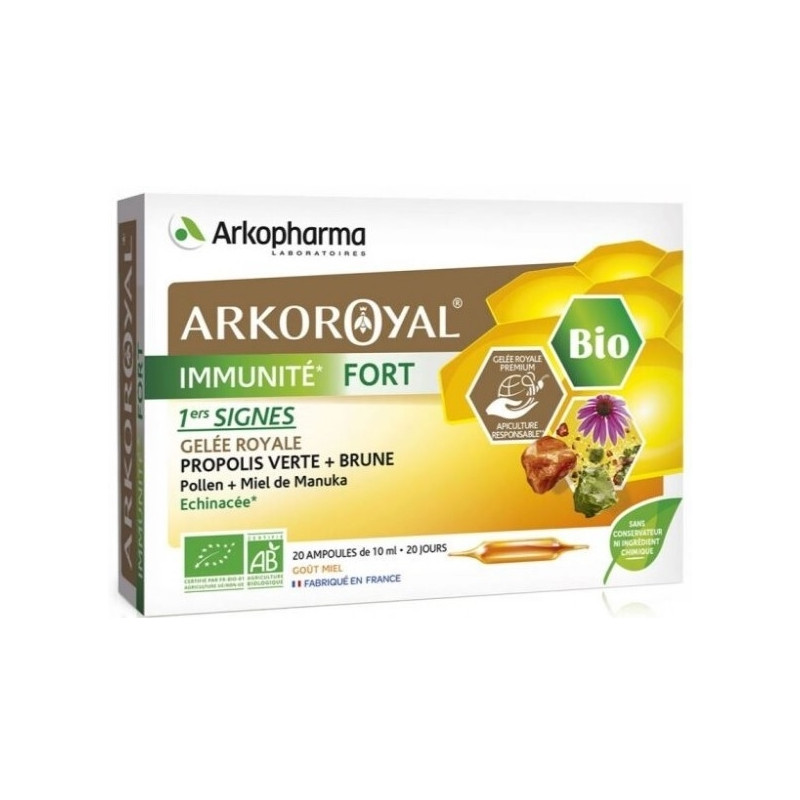 Arkopharma Arkoroyal Immunite Fort Bio 20 Ampoules Arkopharma Arkoroyal Immunite Fort Bio 20 Ampoules