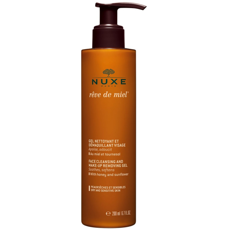 Nuxe Rêve de Miel Gel Nettoyant et Démaquillant Visage 200 ml Nuxe Rêve de Miel Gel Nettoyant et Démaquillant Visage 200 ml