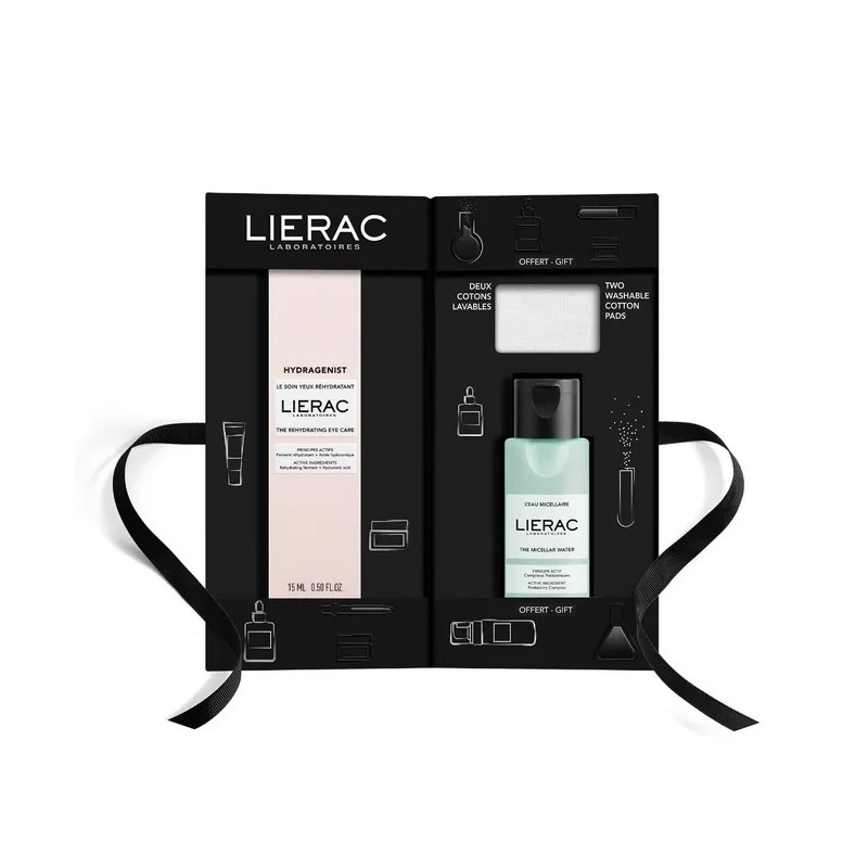 Lierac Coffret Hydragenist Soin Yeux Réhydratant + Eau Micellaire + Coton Lavable Lierac Coffret Hydragenist Soin Yeux Réhydratant + Eau Micellaire + Coton Lavable