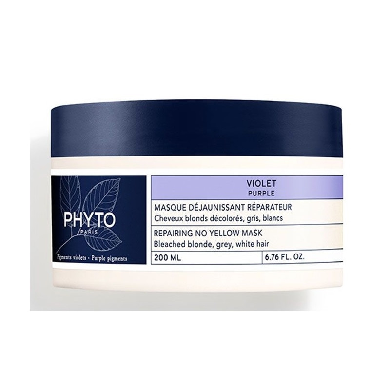 Phyto Masque Déjeunissant Réparateur Violet Cheveux Décolorés 200ml Phyto Masque Déjeunissant Réparateur Violet Cheveux Décolorés 200ml