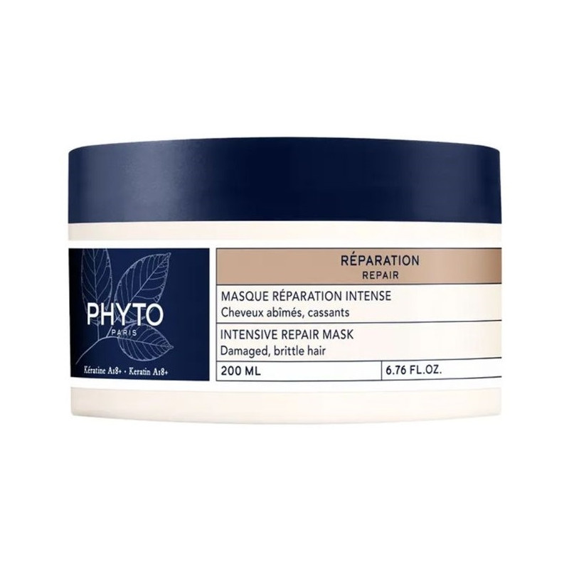Phyto Masque Réparation Intense Cheveux Abîmés et Cassants 200ml Phyto Masque Réparation Intense Cheveux Abîmés et Cassants 200ml