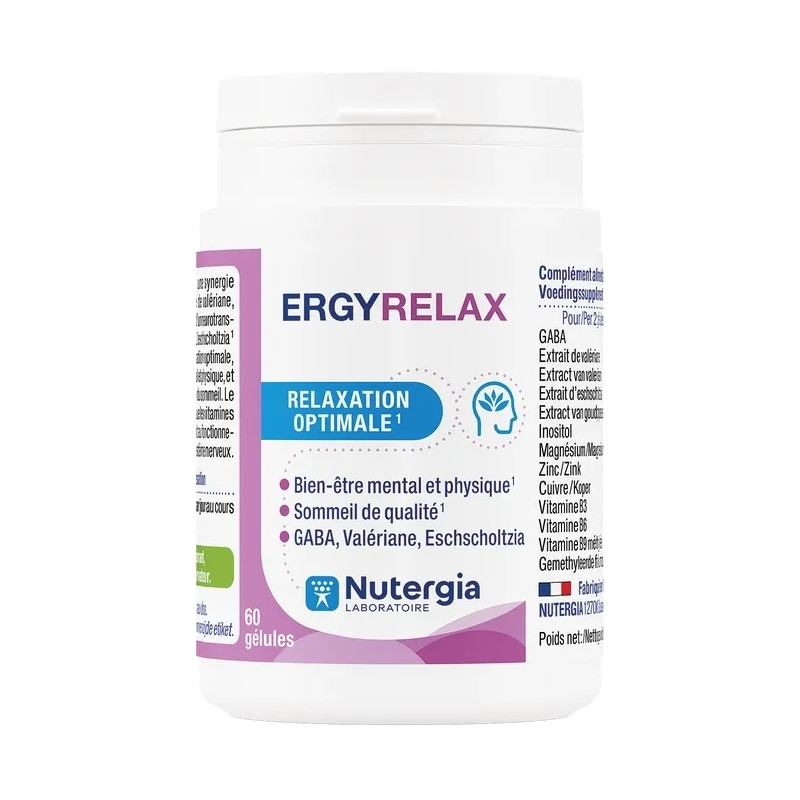 Nutergia Ergyrelax X60 Gélules Nutergia Ergyrelax X60 Gélules