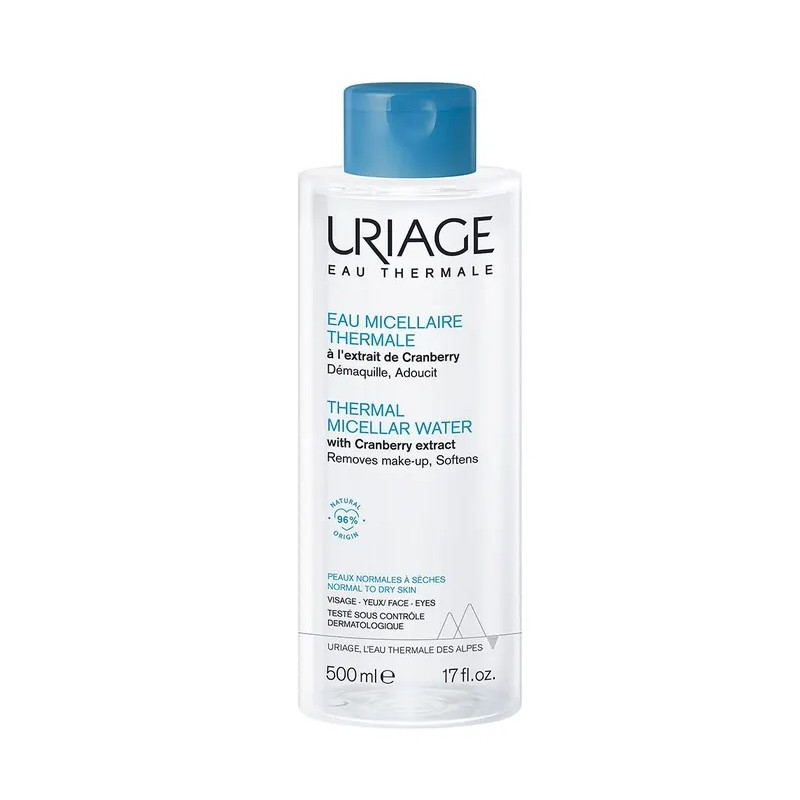Uriage Eau Micellaire Thermale Peaux Normales à Sèches 500ml Uriage Eau Micellaire Thermale Peaux Normales à Sèches 500ml