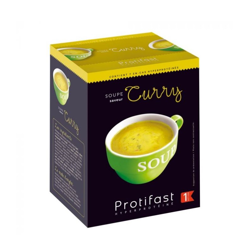 Protifast Soupe Saveur Curry X7 Sachets Protifast Soupe Saveur Curry X7 Sachets