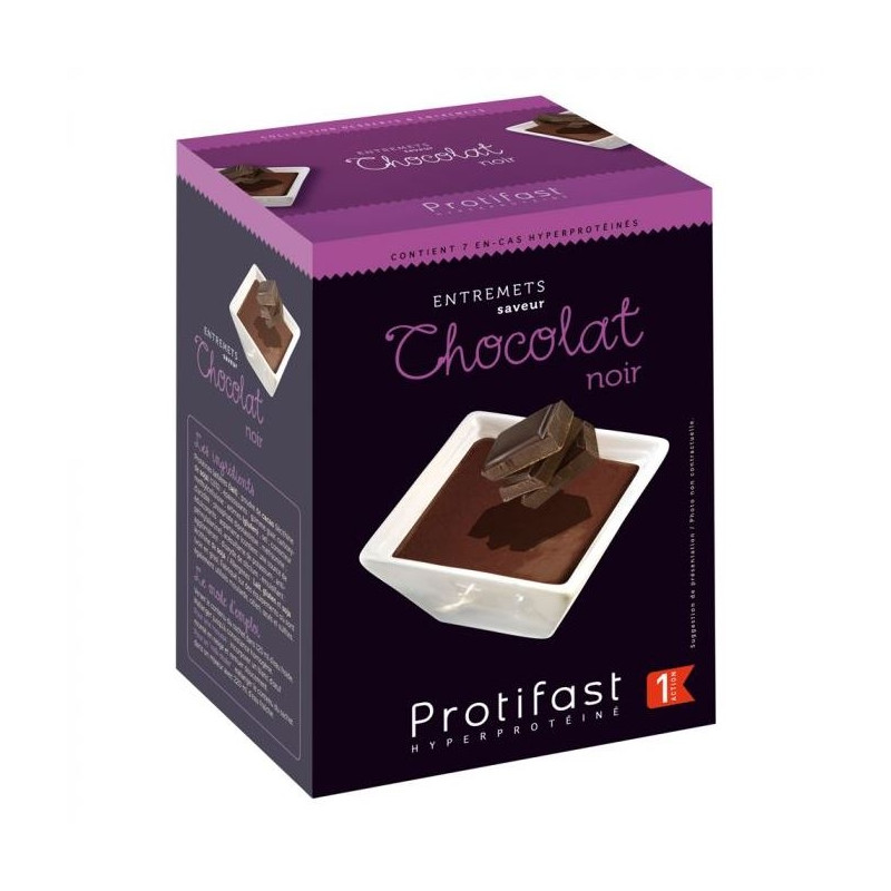 Protifast Entremets Saveur Chocolat Noir X7 Sachets Protifast Entremets Saveur Chocolat Noir X7 Sachets