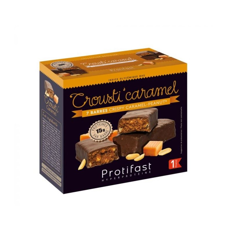 Protifast 7 Barres Crispy Caramel-Peanut Protifast 7 Barres Crispy Caramel-Peanut