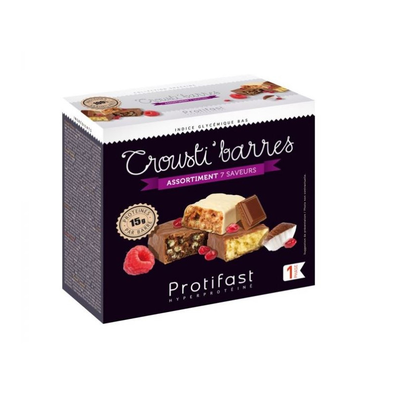 Protifast Crousti'barres Assortiment 7 Saveurs Protifast Crousti'barres Assortiment 7 Saveurs