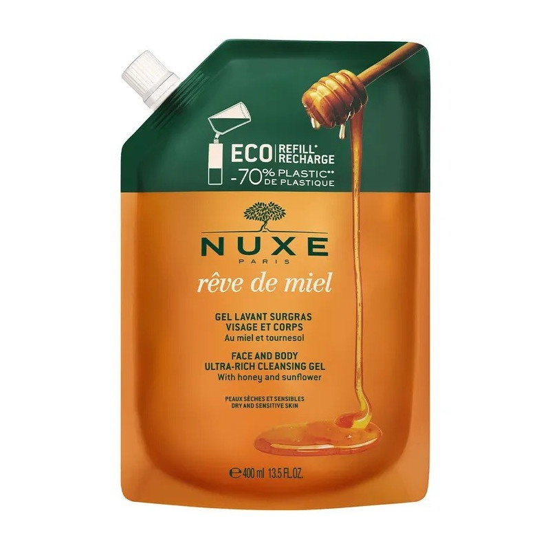 Nuxe - Recharge Gel Lavant visage et corps, Rêve de Miel 400 ml