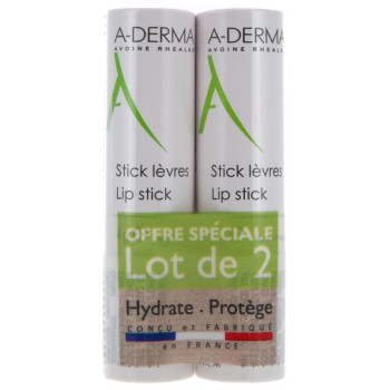A-DERMA Stick Lèvres Lot de...