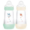 MAM 2 Biberons Easy Start 260 ml 2 Mois Et+ Débit 2
