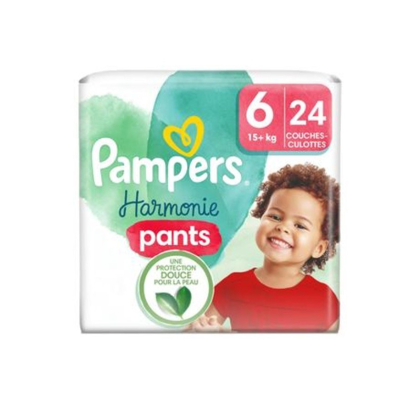 Pampers Harmonie Pants Couches-Culottes Taille 6 De 15kg à Plus x24 Unités