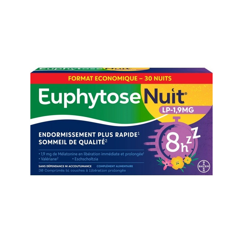 Euphytose Nuit, 30 comprimés