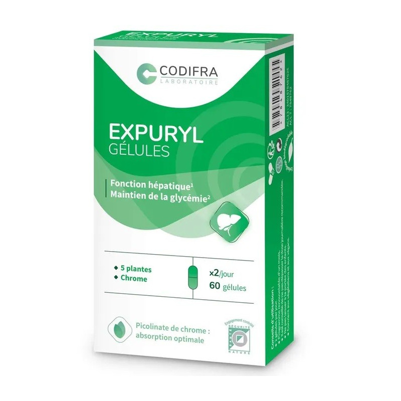 Codifra Expuryl - Phytodraineur & Détoxiquant 60 Gélules