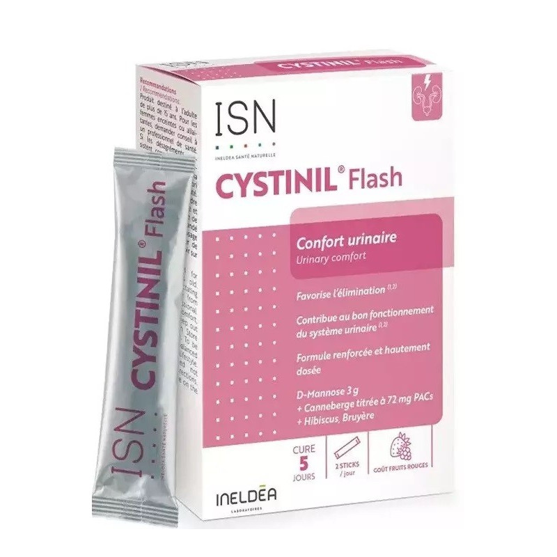 Ineldea Cystinil Flash Confort Urinaire - 10 Sticks