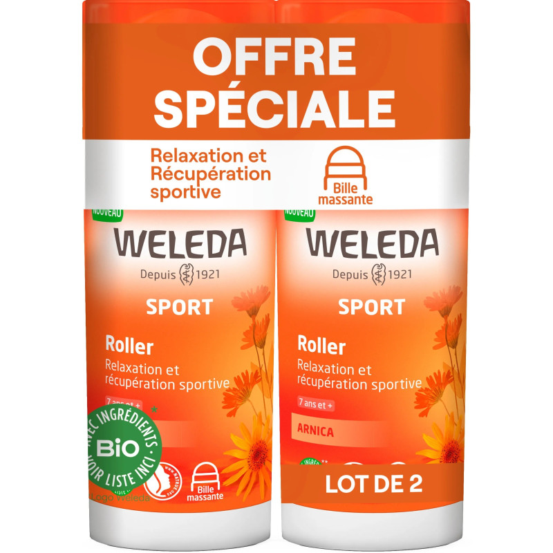 Weleda Arnica Roller à l'Arnica Bio 2x75ml