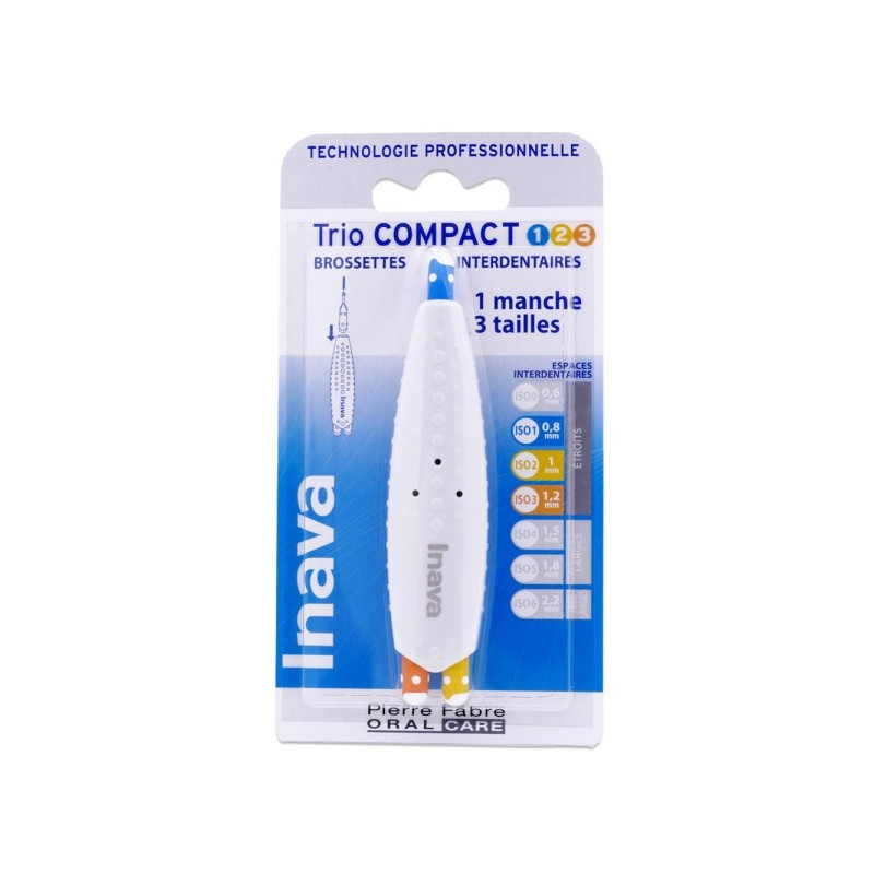 Inava Trio Compact Brossettes Interdentaires 0.8/1/1.2mm