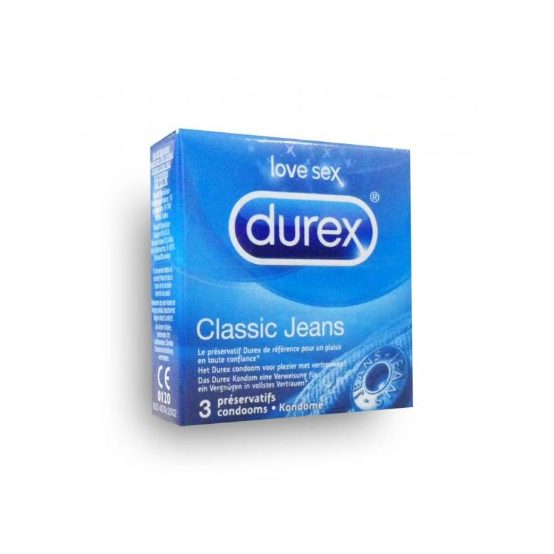 Durex Préservatif Classic Jeans x 3 Durex Préservatif Classic Jeans x 3