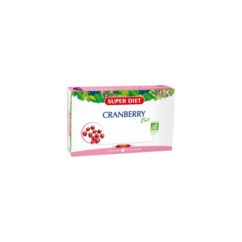 Super Diet Cranberry Bio Antioxydant 20 Ampoules Super Diet Cranberry Bio Antioxydant 20 Ampoules