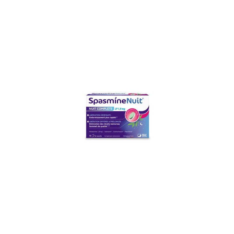 Jolly Jatel Spasmine Nuit Complète LP 1.9 mg x15 Comprimés Bi-Couche