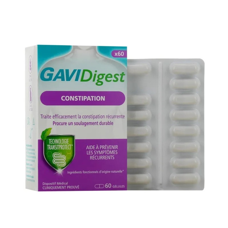 Boots Pharmaceuticals GAVIDigest Constipation, 60 Gélules