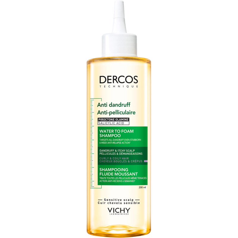 Vichy Dercos Shampoing Fluide Moussant Anti-Pelliculaire 200ml