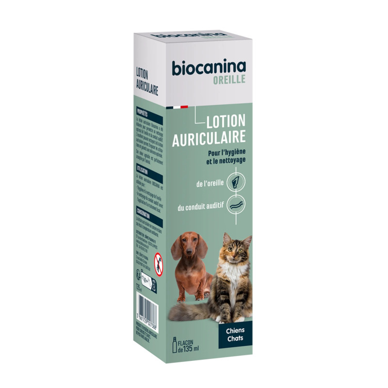 Biocanina Lotion Auriculaire Chiens et Chats 135ml
