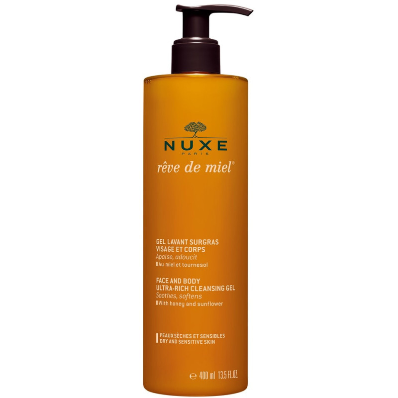 Nuxe Reve de Miel Gel Lavant Surgras Visage et Corps 400 ml Nuxe Reve de Miel Gel Lavant Surgras Visage et Corps 400 ml