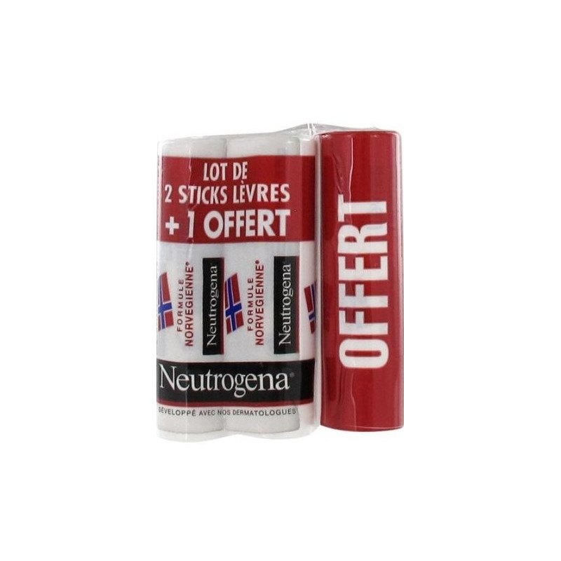 neutrogena sticks lèvres nutrition 2 x 4.8 g + 1 offert neutrogena sticks lèvres nutrition 2 x 4.8 g + 1 offert