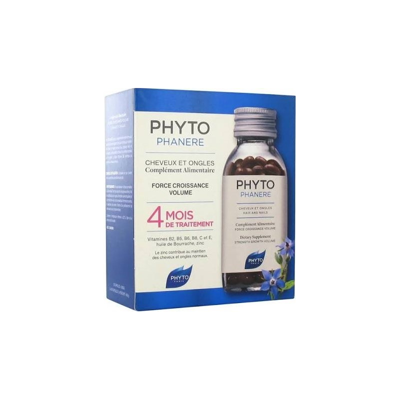 Phytophanère cheveux et ongles 2 x 120 capsules dont 120 offertes Phytophanère cheveux et ongles 2 x 120 capsules dont 120 offertes