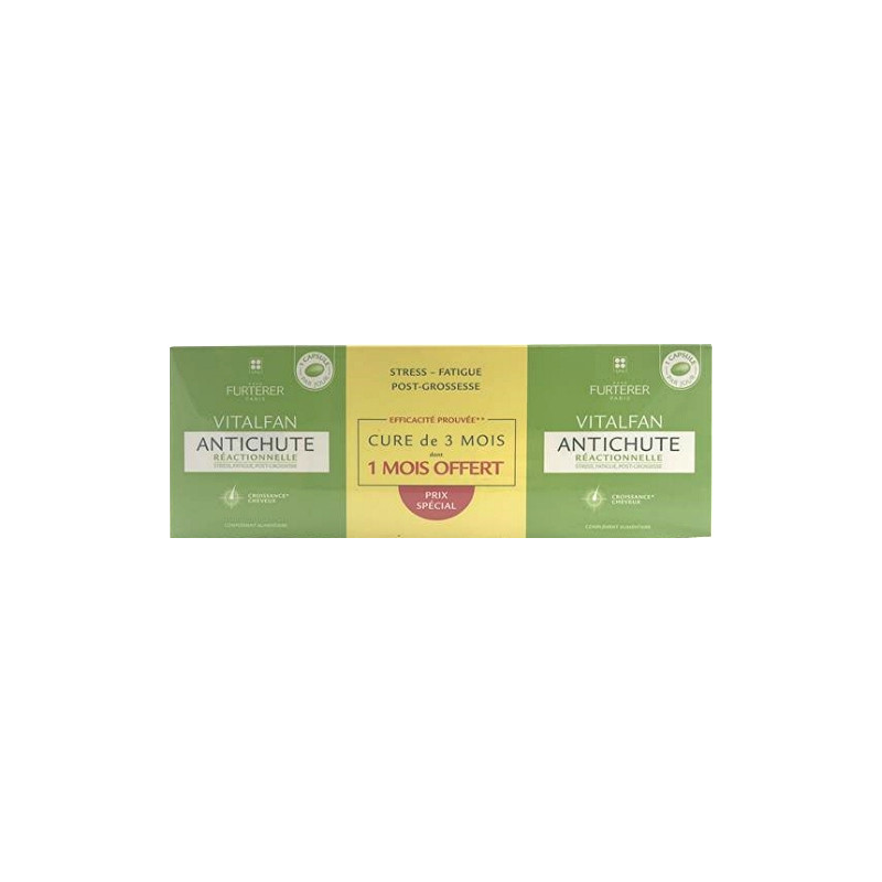 Furterer Vitalfan Antichute Réactionnelle 3 x 30 capsules Furterer Vitalfan Antichute Réactionnelle 3 x 30 capsules
