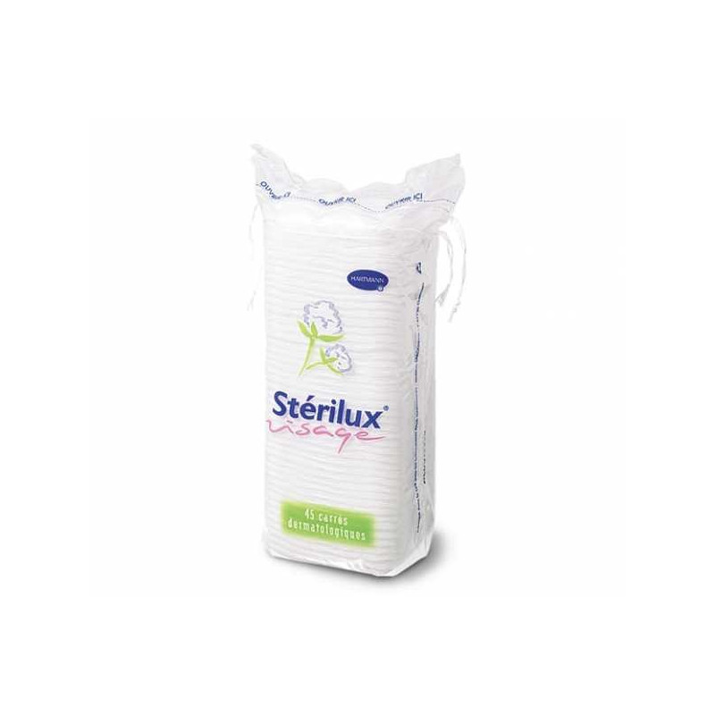 Stérilux Carrés Dermatologiques Visage Etui de 45 Stérilux Carrés Dermatologiques Visage Etui de 45