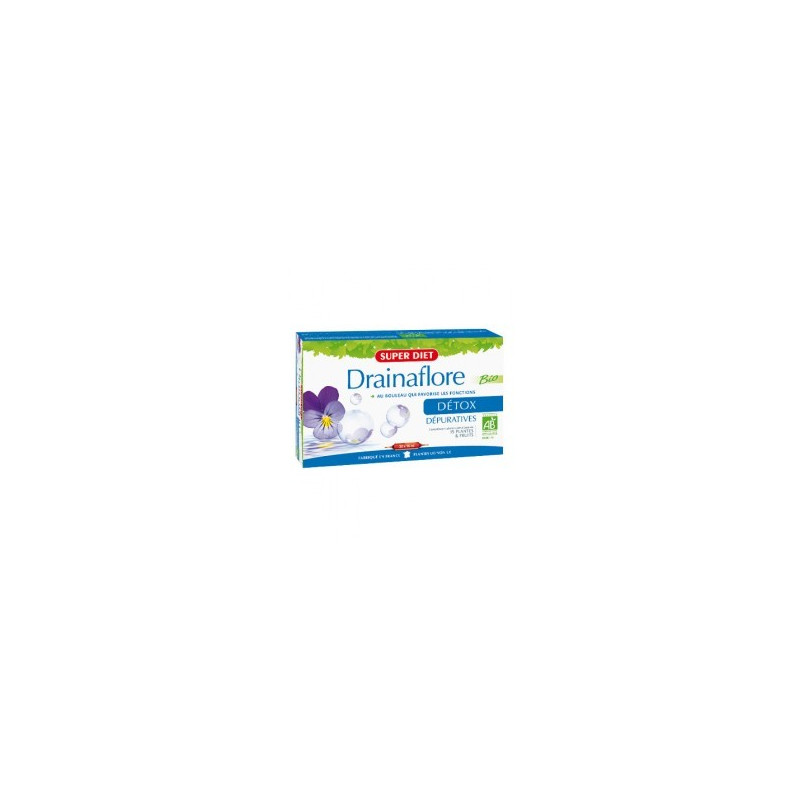 Super Diet Drainaflore Bio Detox 20 ampoules Super Diet Drainaflore Bio Detox 20 ampoules
