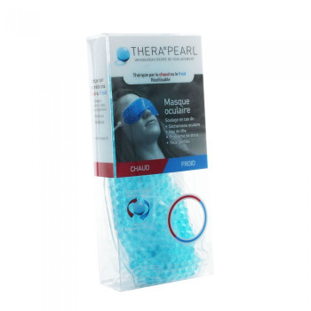 Thera Pearl Mas Oculaire Thérapie par le chaud ou le froid 22,9 cm x 7 cm