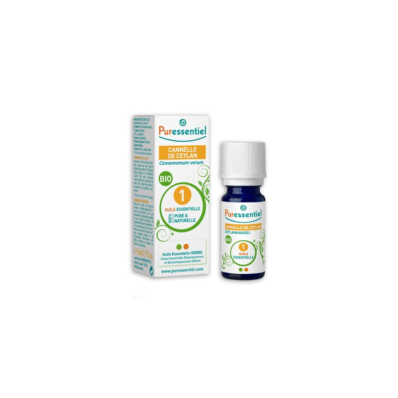 Puressentiel Huile Essentielle Bio Cannelle de Ceylan 5 ml Puressentiel Huile Essentielle Bio Cannelle de Ceylan 5 ml