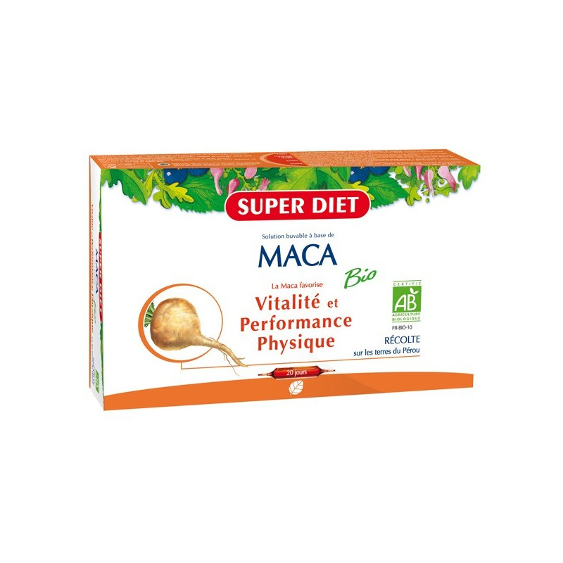 Super Diet Maca Bio 20 ampoules Super Diet Maca Bio 20 ampoules