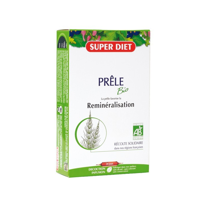 Super Diet Prêle Bio 20 ampoules Super Diet Prêle Bio 20 ampoules