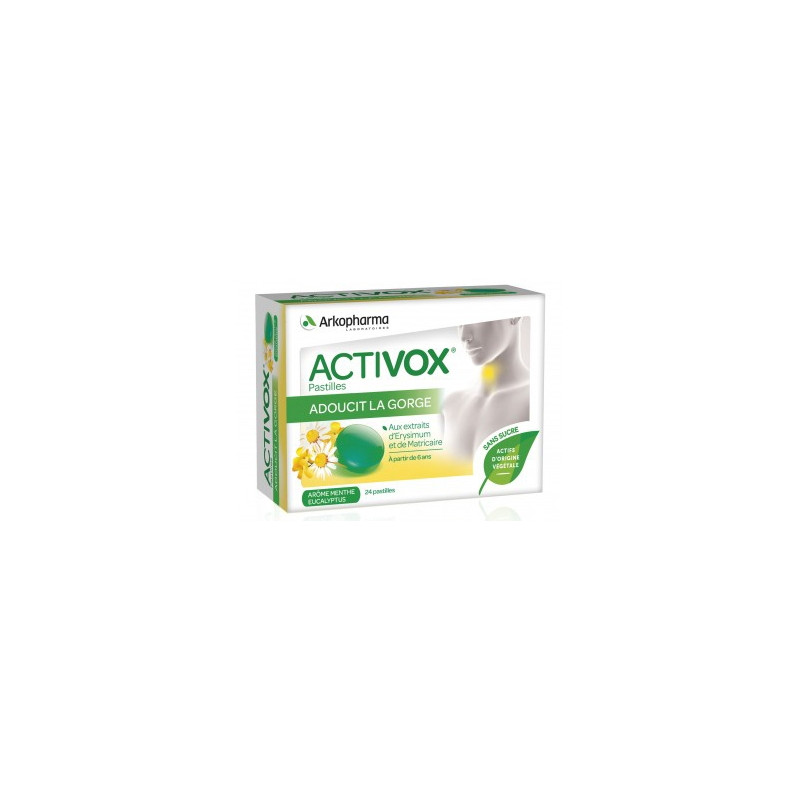 Arkopharma Activox Menthe - Eucalyptus 24 pastilles Arkopharma Activox Menthe - Eucalyptus 24 pastilles