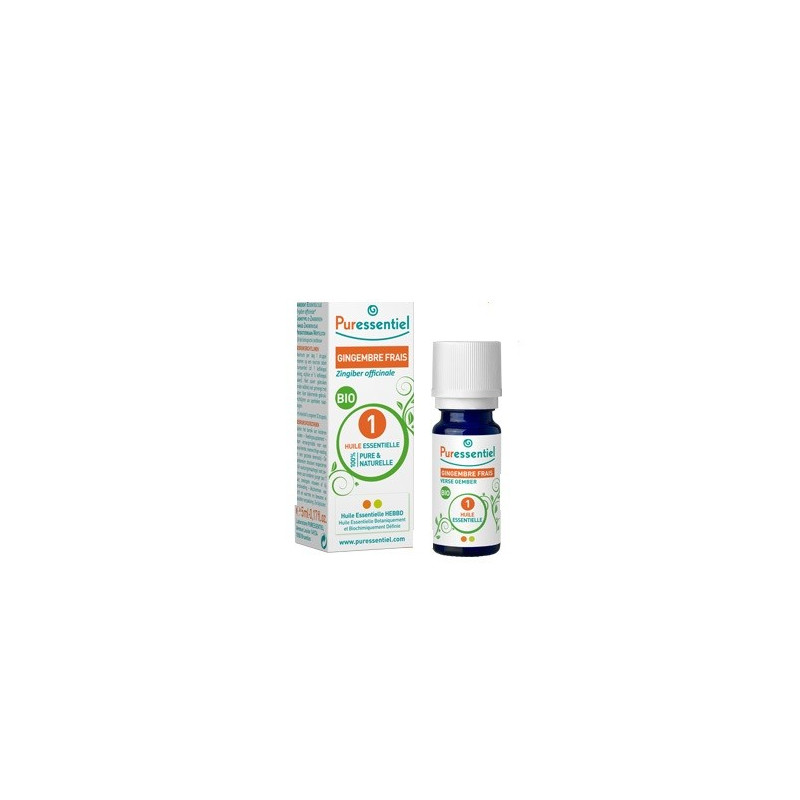 Puressentiel Huile Essentielle Bio Gingembre frais 5 ml Puressentiel Huile Essentielle Bio Gingembre frais 5 ml
