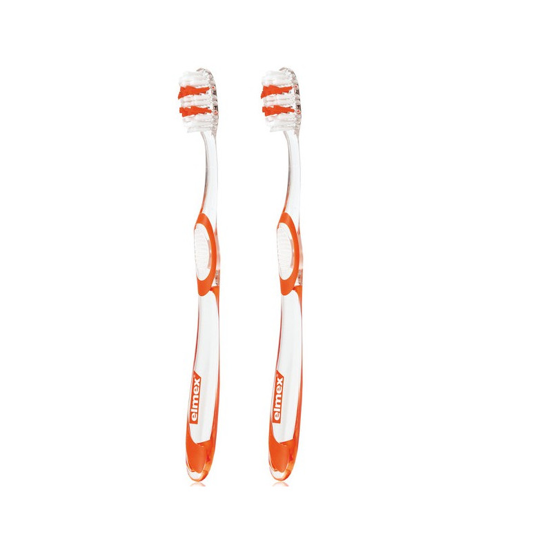 Elmex Brosse à Dents Protection Caries Souple x 2 Elmex Brosse à Dents Protection Caries Souple x 2