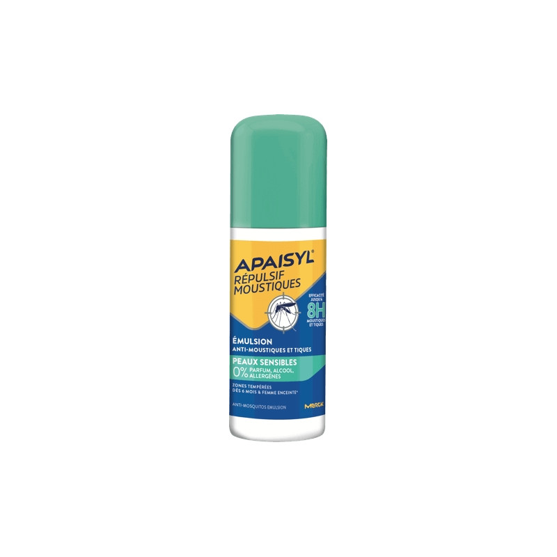 Apaisyl Répulsif Moustiques émulsion Anti-Moustiques & Tiques Peaux Sensibles 90 ml Apaisyl Répulsif Moustiques émulsion Anti-Moustiques & Tiques Peaux Sensibles 90 ml