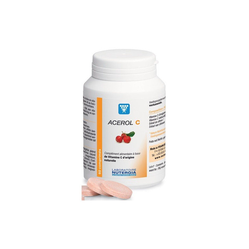 Nutergia Acerol C 60 Comprimés Nutergia Acerol C 60 Comprimés